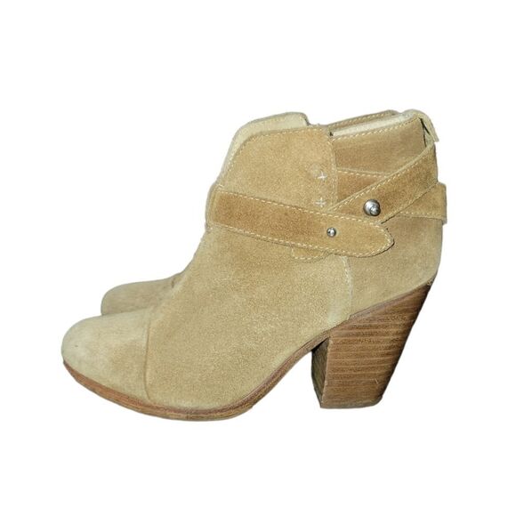 RAG & BONE Harrow Suede Ankle Boots Booties Tan Neutral 35 5 - Picture 2 of 14